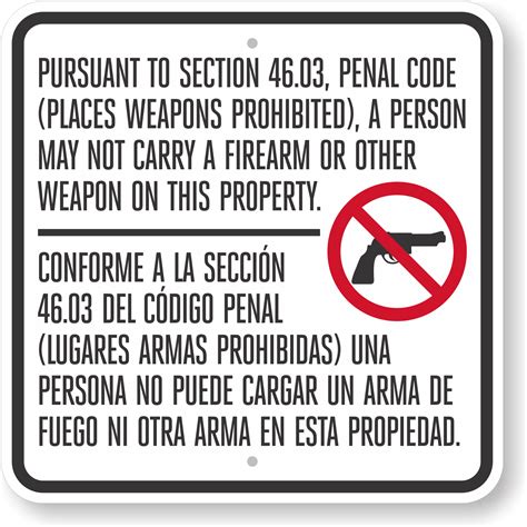 no firearms ppou meaning  b